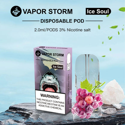 【VAPOR STORM風暴五代煙彈】適配ILIA/RELX五代主機 台灣現貨在售