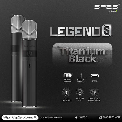 💥SP2S新品  SP2最新款鈦發光主機-兩檔調節-底部發光 通配一代lana/sp2pro/ilia等一代煙彈 台灣現貨在售