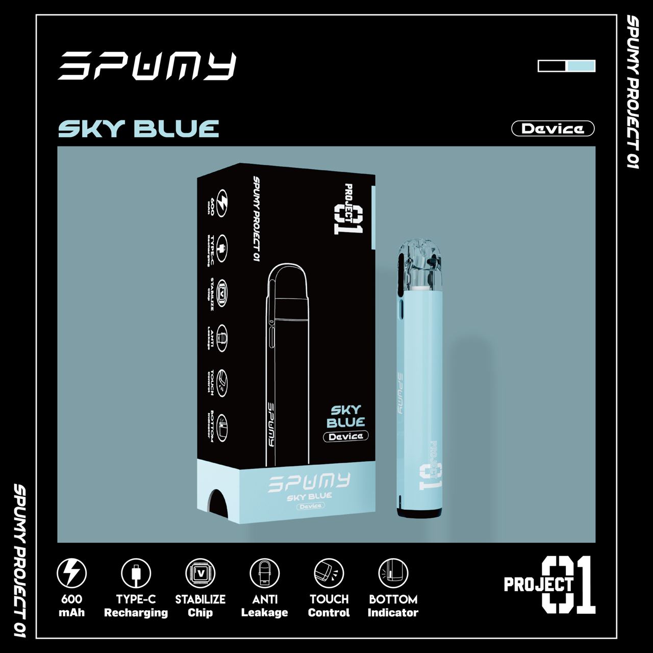 Spumy Project 01開放式註油主機套裝（3顆裝）-VAKA糖果雲煙館