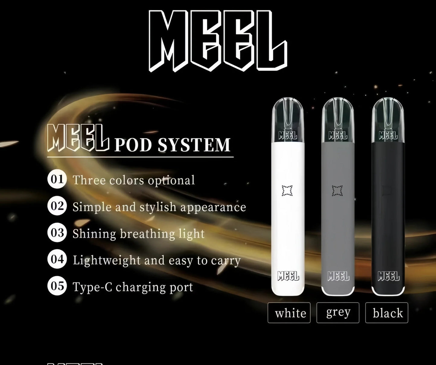 💥MEEL 五代主機 霧化桿 換彈式主機 通配四代五代煙彈 台灣現貨在售